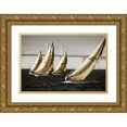 thumbnail image 1 of Hausenflock, Alan 32x23 Gold Ornate Wood Framed with Double Matting Museum Art Print Titled - Heading Up I, 1 of 4