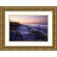 thumbnail image 1 of Hausenflock, Alan 32x23 Gold Ornate Wood Framed with Double Matting Museum Art Print Titled - Lavender Beach II, 1 of 4