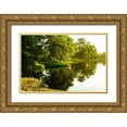 thumbnail image 1 of Hausenflock, Alan 32x23 Gold Ornate Wood Framed with Double Matting Museum Art Print Titled - Sunrise On Green Lake II, 1 of 4