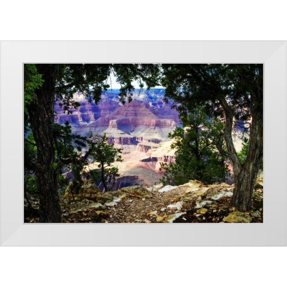 Hausenflock, Alan 32x23 White Modern Wood Framed Museum Art Print Titled - The Canyon II