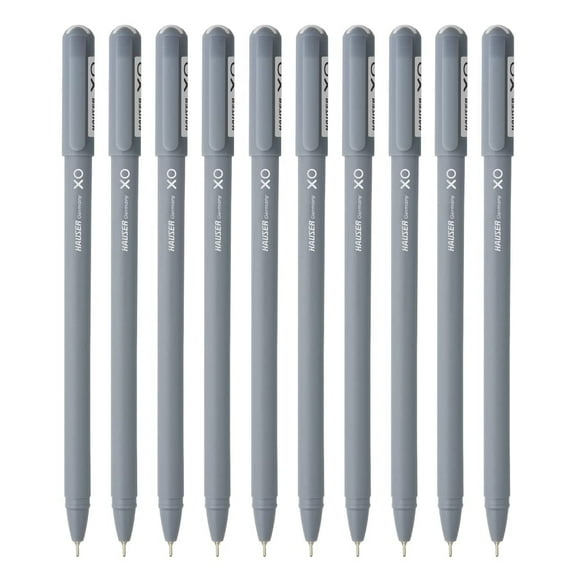 Hauser XO RT Retractable Ball Pen | Sleek Body & Minimalistic Design | Matt Finish & Solid Body Type | Low Viscosity Ink With Ultra Durable Tip | Black Ink, Set Of 20