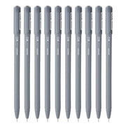Hauser XO RT Retractable Ball Pen | Sleek Body & Minimalistic Design | Matt Finish & Solid Body Type | Low Viscosity Ink With Ultra Durable Tip | Black Ink, Set Of 20