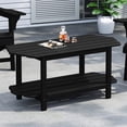 thumbnail image 1 of Hausfame 2-Tier Adirondack Outdoor Coffee Table, Durable HDPE Weather-Resistant End Table, Black, 1 of 7