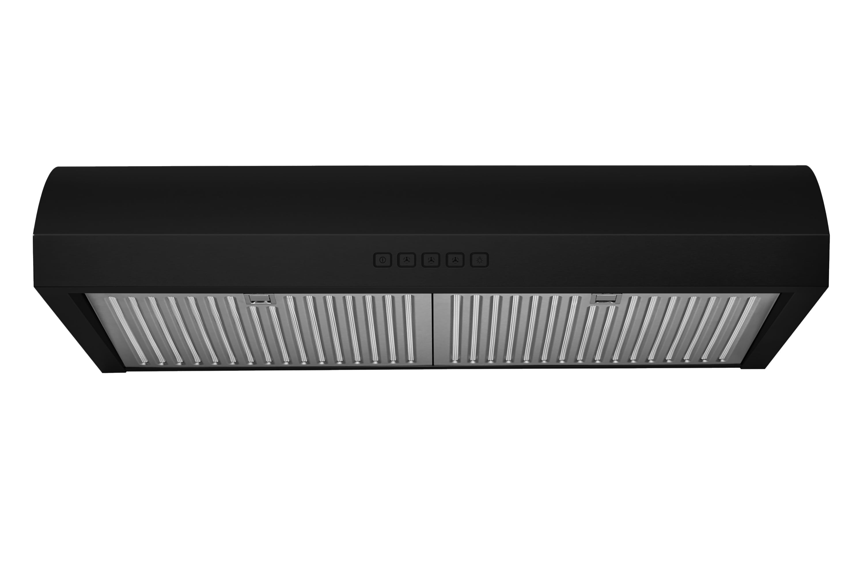 Hauslane Chef Series 30" B018 Convertible Under Cabinet Range Hood 120 Volts Minimalist 3-Way Venting 250 CFM Aluminum Filters LED in Black