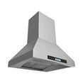 thumbnail image 1 of Hauslane | Chef Series IS-500 30" Island Range Hood | Elegant Canopy Design with Powerful Motor and Quiet Operation | Dual Control, Changeable LED, Delay Shutoff, Baffle Filters | Fits 6" Round Duct, 1 of 6