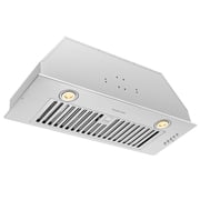 Hauslane IN-R100 36-in Convertible Under Cabinet Range Hood Insert Stainless Steel with Ventilation Filters and Lights