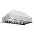 thumbnail image 1 of Hauslane In-R200 36” Pro-Style Built-In Range Hood | 18” Deep, Low Noise, Contemporary Design, Full-Size Handles, Baffle Filters, LED Lamps | 120V, 1 of 13