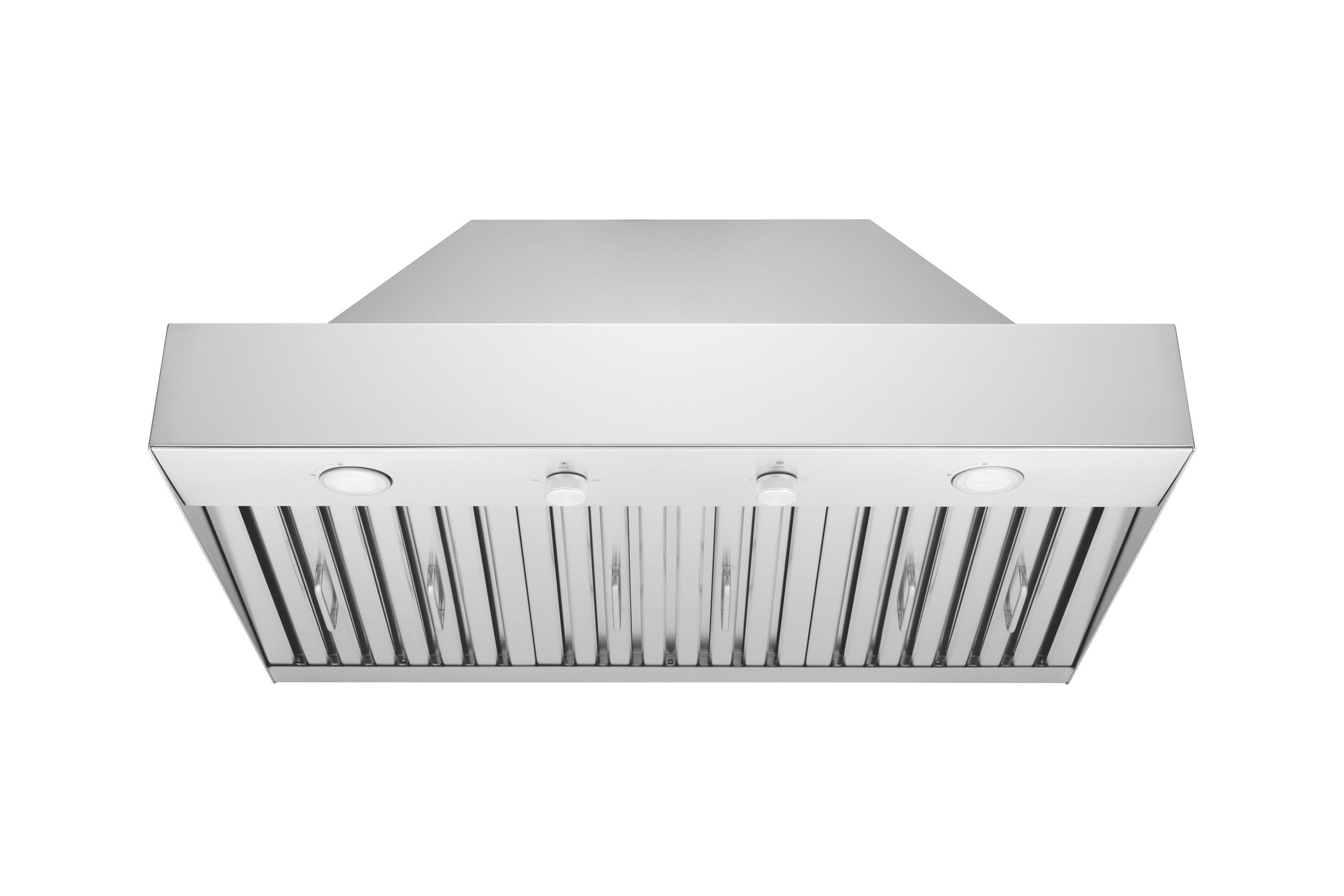 Hauslane Range Hood Insert 30 Inch,Stainless Steel Built-In Range Hood with 3-SPEED Dual Control Knobs,Dishwasher-safe baffle filters,GU10 LED bulbs,6" Round Duct for Vented or Ductless