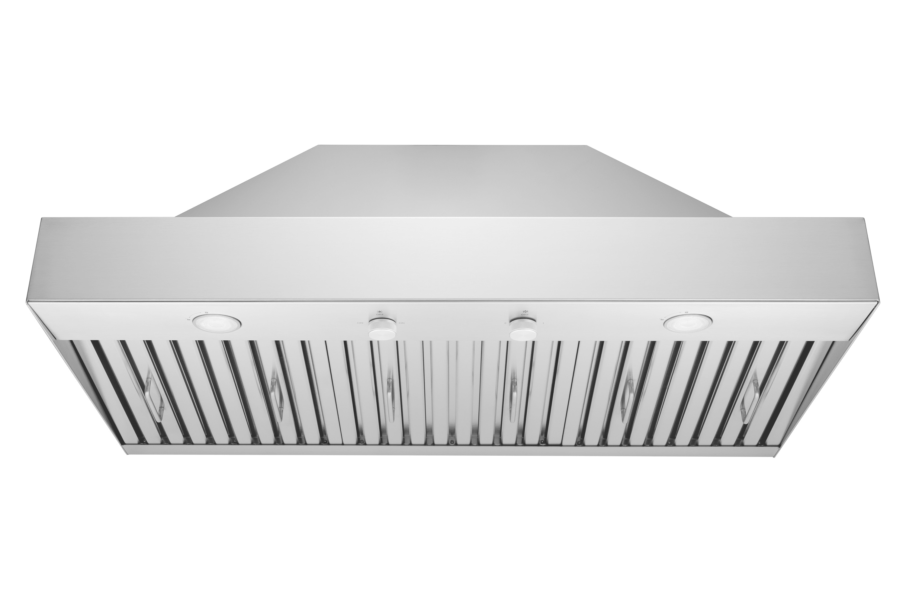 Hauslane Range Hood Insert 36 inch,Stainless Steel Built-In Range Hood with 3-SPEED Dual Control Knobs,Dishwasher-safe baffle filters,GU10 LED bulbs,6" Round Duct for Vented or Ductless