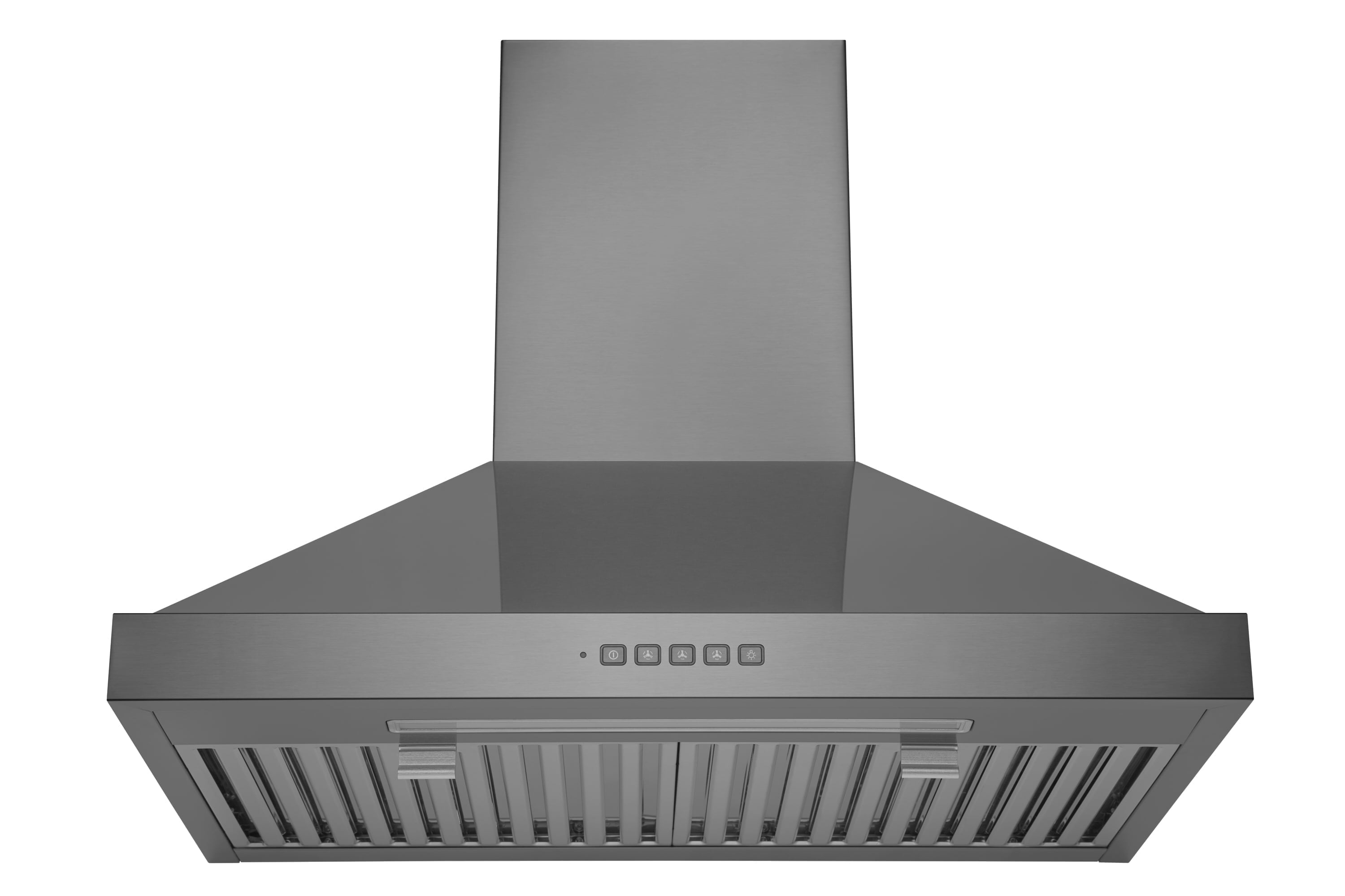 Hauslane WM-590BSS-30 30 in. Convertible Wall-Mounted Range Hood, Black Stainless Steel