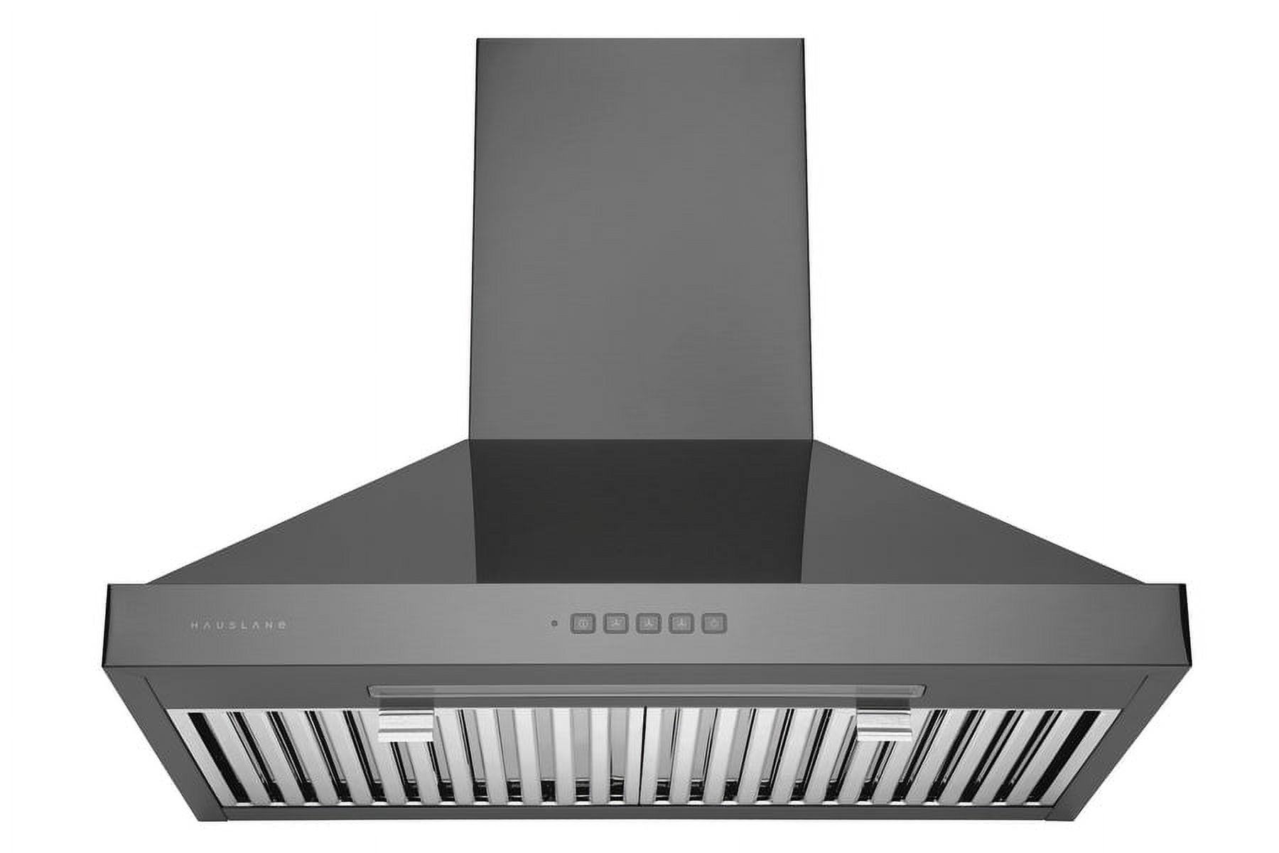 30" Black Stainless Steel Convertible Wall Mount Range Hood