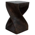 thumbnail image 1 of Haussmann® Original Wood Twist Stool 10 X 10 X 16 In High Mocha Oil, 1 of 5