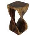 thumbnail image 1 of Haussmann® Original Wood Twist Stool 12 X 12 X 23 In High Walnut Oil, 1 of 7