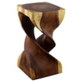 thumbnail image 1 of Haussmann® Wood Double Twist Stool Table 12 in SQ x 23 in H Oak Oil, 1 of 5