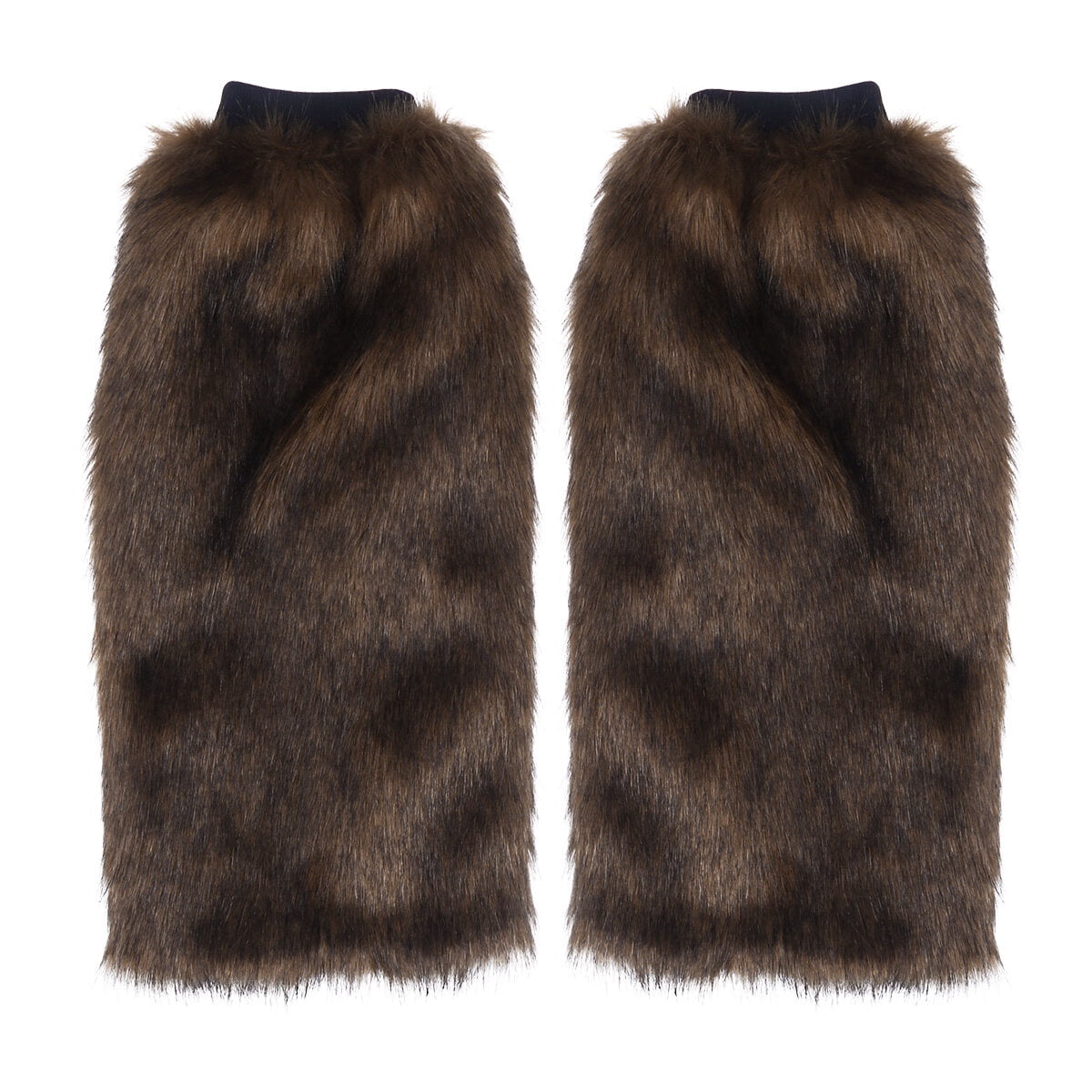 Haust 40cm Faux Fur Leg Warmer Plush Fashion Long Leg Warmer Boot Cuffs