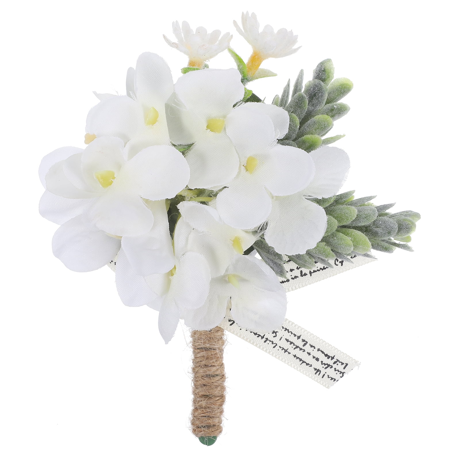 Haust Bride and Groom Boutonniere Artificial Flower Boutonniere Wedding