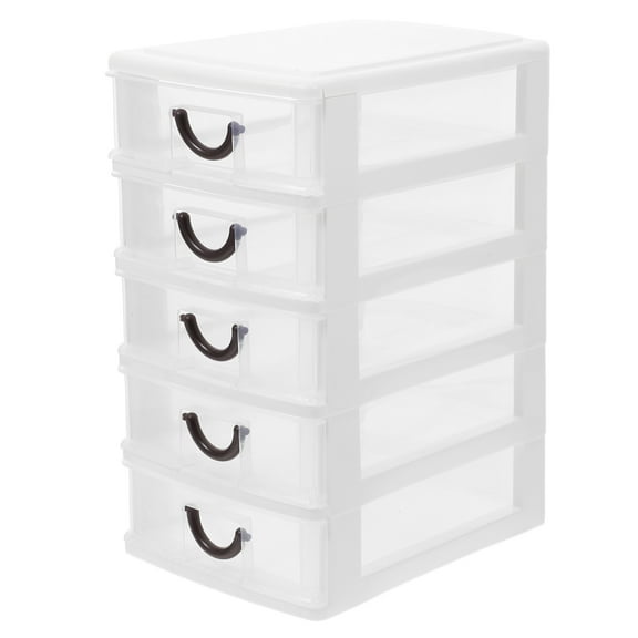 Haust Multifunctional Drawer Tower Plastic Drawers for Paper White