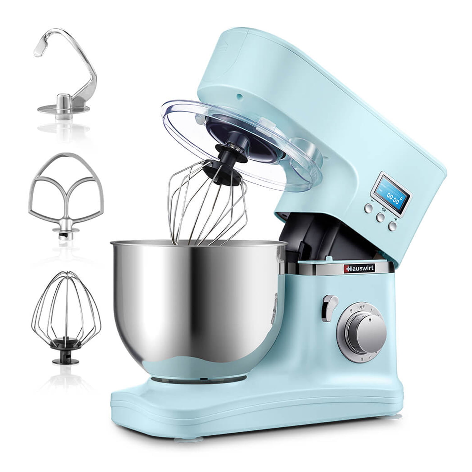 Samsaimo Stand Mixer,6.5-QT 660W 10-Speed Tilt-Head Food Mixer, Kitchen  Electric Mixer with Bowl, Dough Hook, Beater, Whisk for Most Home Cooks,  (6.5QT, Almond Cream? 