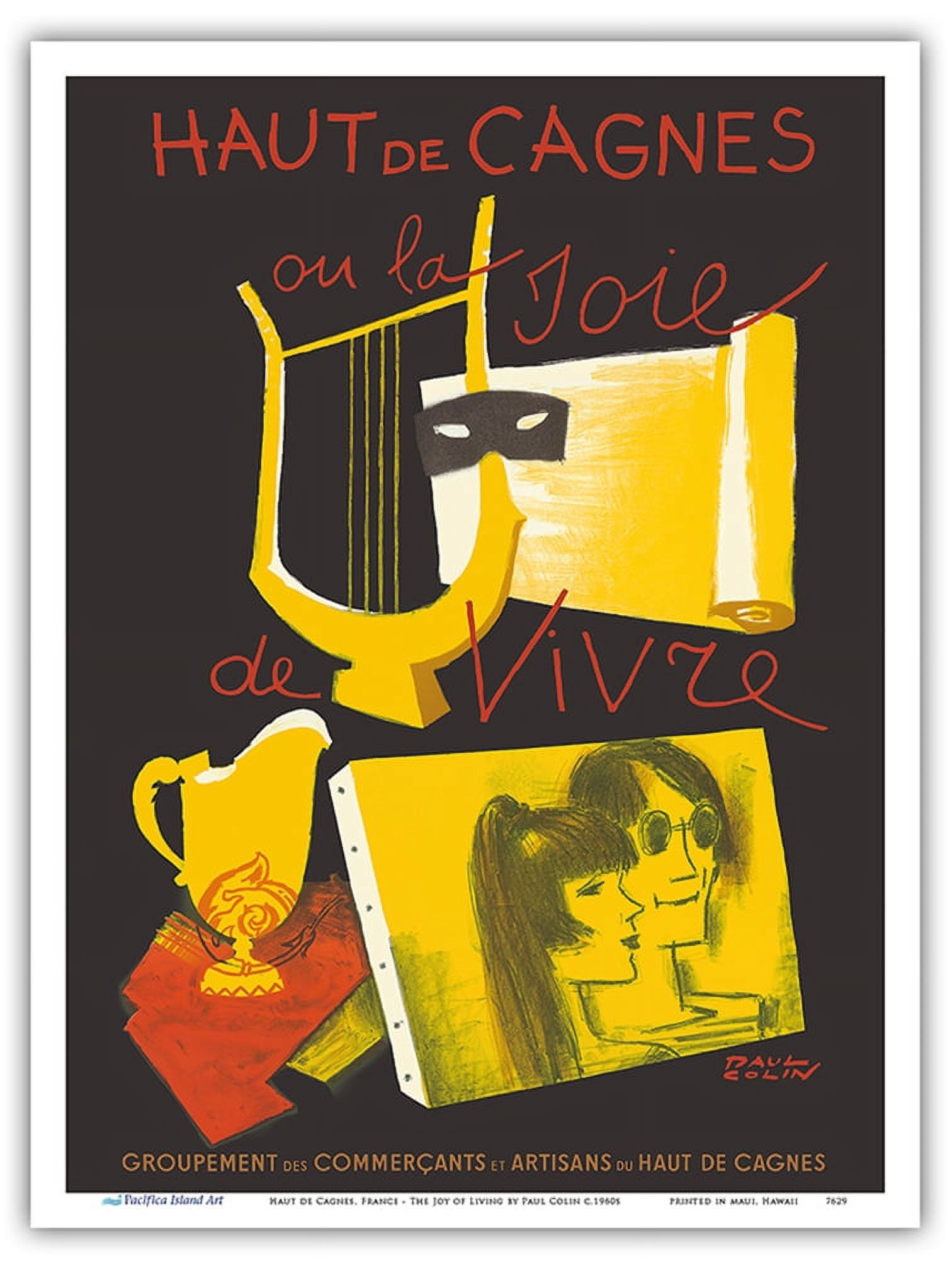 Haut de Cagnes France - The Joy of Living (La Joie de Vivre) - Vintage ...