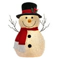 thumbnail image 1 of Haute Decor 17 Inch Spun Acrylic Snowman with LED Lights, 1 of 6