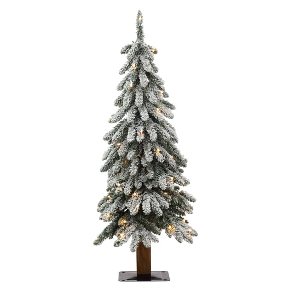 Haute Decor 3 Foot Lightly Flocked Alpine Tree