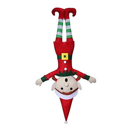 Haute Decor 36 Inch Tall Inept Elf - Girl, Tangled Mess Whimsical Lighted Christmas Holiday Yard Decor - Indoor or Outdoor - Energy efficient LED Lights