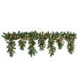 thumbnail image 1 of Haute Decor 6 Foot Christmas Pre-lit Mantel Swag with Timer, 1 of 5