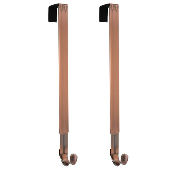 Haute Decor Adapt Adjustable Length Wreath Hanger - 2 Pack - Brushed Copper