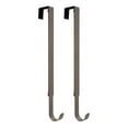 thumbnail image 1 of Haute Decor Adapt™ Adjustable Length Wreath Hanger - 2 Pack - Brushed Nickel, 1 of 7