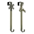 thumbnail image 1 of Haute Decor Adapt™ Adjustable Length Wreath Hanger with 2 Interchangeable Icons - 2 Pack Antique Brass, 1 of 12