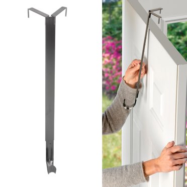 Adjustable Door Wreath Hanger Heavy Duty Adjustable Wreath Hanger For Front Door - Extends 15 To 25 Inches, Holds 20 Lbs Wreath Hook