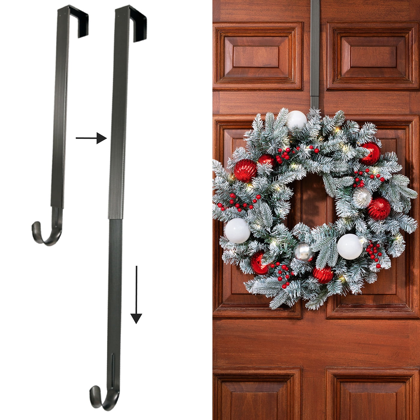 HighProfile® Wreath Hanger - Brushed Nickel – Haute Decor