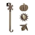 thumbnail image 1 of Haute Decor Adjustable Length Wreath Hanger with Bee Icon and More, Bronze, 1 of 8