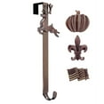 thumbnail image 1 of Haute Decor Adjustable Length Wreath Hanger with Flag, Fleur de Lis, Pumpkin, Reindeer Icons, 1 of 8