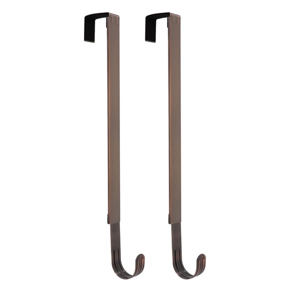 Haute Decor Adjustable Metal Wreath Hanger, Oil-Rubbed Bronze 2-PACK