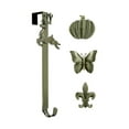 thumbnail image 1 of Haute Decor Adjustable Wreath Hanger with Reindeer Icon and More, Brass, 1 of 8