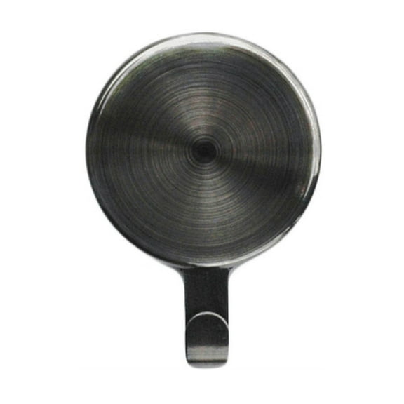 Haute Decor Attract® Magnetic Wreath Hanger, 1-pack, Brushed Nickel - for use on metal doors and surfaces