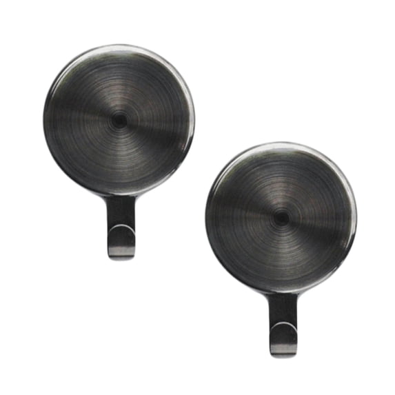 Haute Decor Attract Magnetic Wreath Hanger (Brushed Nickel) - Set of 2 Magnets - for 2 Metal Doors/Surfaces or 1 Single-Pane Glass Door/Window - Holds up to 10lbs.