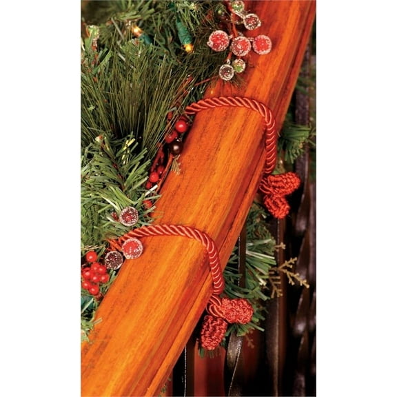 Haute Decor Decorative Twist Ties 16" Burgundy