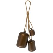 Haute Decor Hanging Jingle Bells, Assorted Sizes Antique Bronze