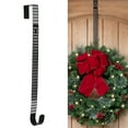 thumbnail image 1 of Haute Decor Hook & Lattice Adjustable Length Wreath Hanger, Matte Black, 1 of 6