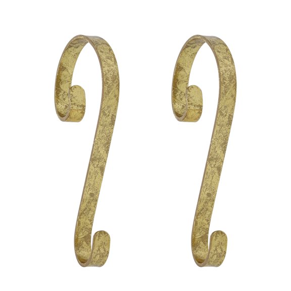 Haute Decor Stocking Scrolls ® Christmas Stocking Holder - Gold Foil Size: 2 Pack