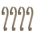 thumbnail image 1 of Haute Decor Stocking Scrolls Holiday Stocking Hanger, Bronze (4 Pack), 1 of 3