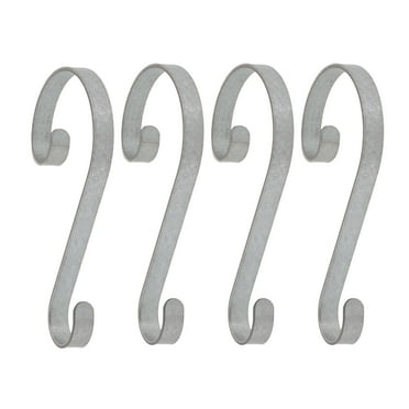 Haute Decor Stocking Scrolls® - Real Galvanized Steel   Size: 4 Pack