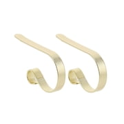 Haute Decor The Original MantleClip  Stocking Holder - Glimmer Gold Size 2 Pack