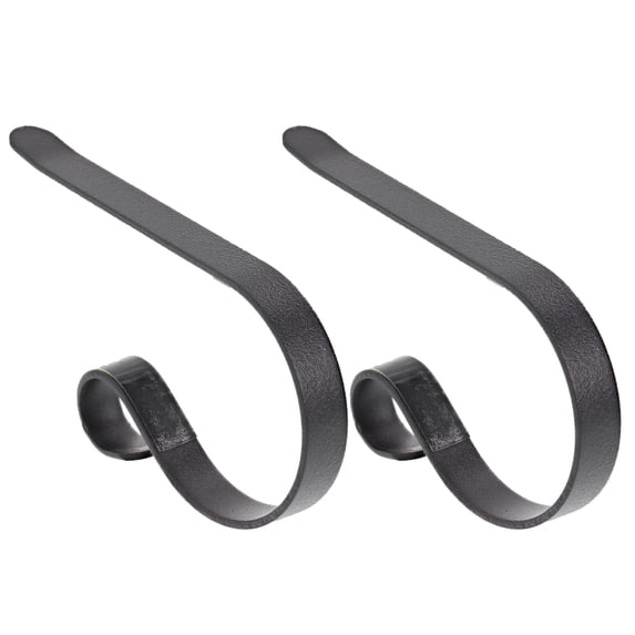 Haute Decor The Original MantleClip® Stocking Holder - Matte Black Size: 2 Pack, Color: Matte Black