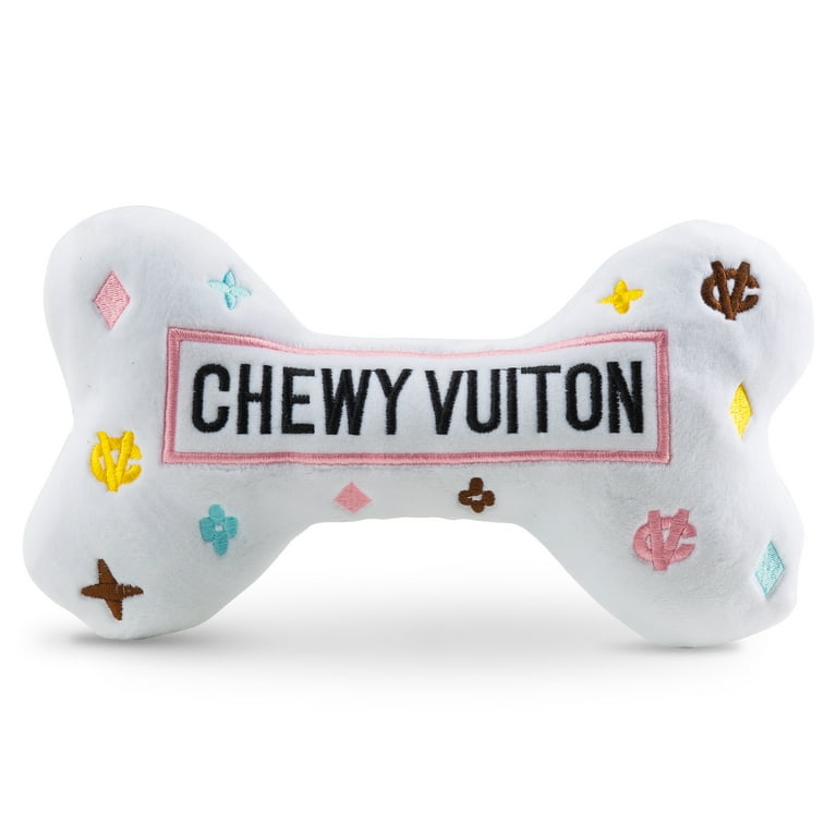 Haute Diggity Dog Chewy Vuiton White Collection Soft Plush Designer Dog Toys with Squeaker and Fun Unique Parody Designs from Safe Machine Washable Materials for All Breeds Sizes Walmart