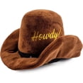 thumbnail image 1 of Haute Diggity Dog Cowboy Hat Plush Dog Toy with Squeaker and Mesh Lining, Machine-Washable, Durable, Brown, Medium/Large Dogs, 1 of 8