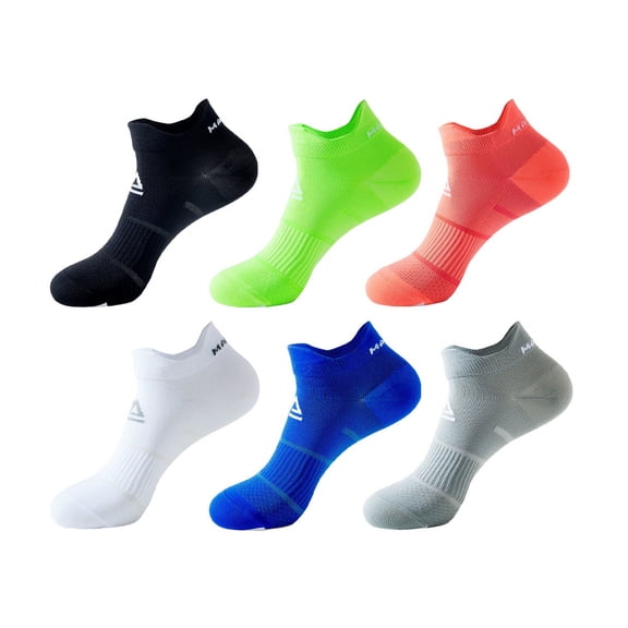 Haute Edition Unisex 6-Pack Compression Wellness Ankle Socks