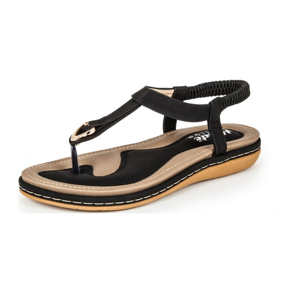 Haute Edition Women's Classic Bohemian Comfort Sandals